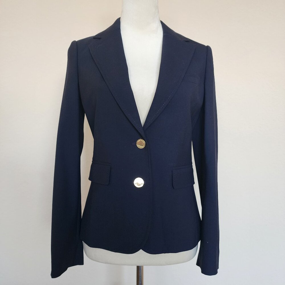 Tory Burch Navy Blazer with Gold Buttons - 2